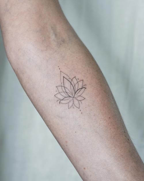 lotus flower tattoo women
