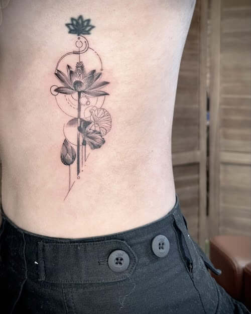 lotus flower tattoo women