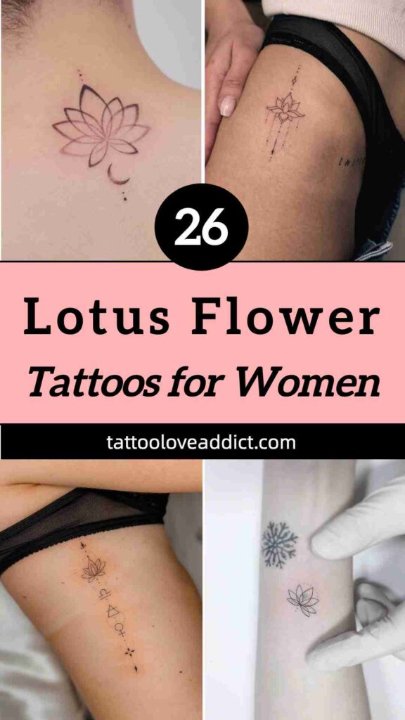 lotus flower tattoos women