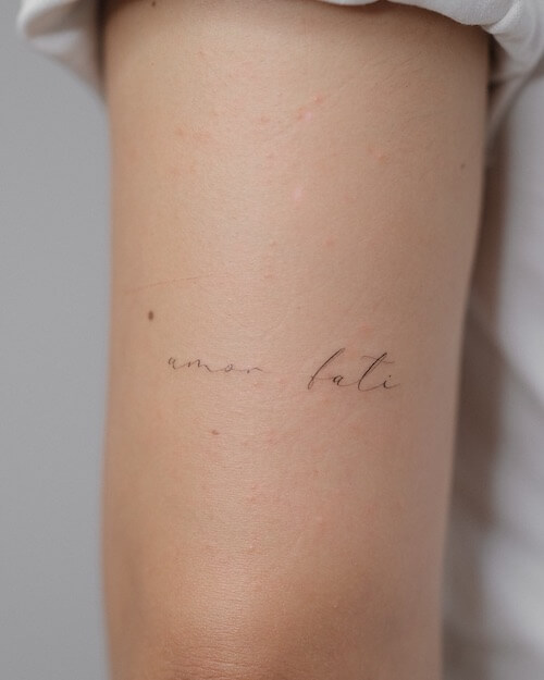 meaningful word tattoos Latin