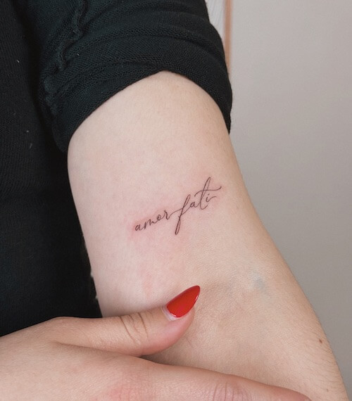 meaningful word tattoos Latin