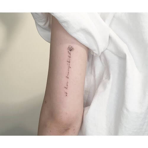 meaningful word tattoos Latin