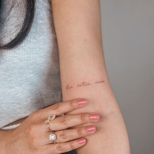 meaningful word tattoos Latin