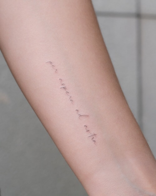 meaningful word tattoos Latin