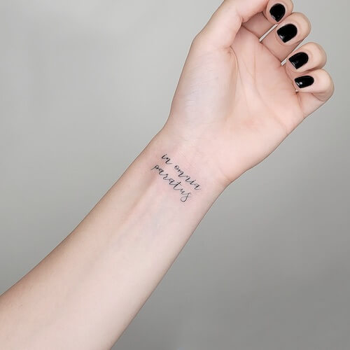 meaningful word tattoos Latin