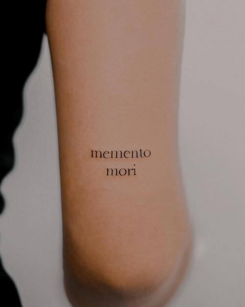 meaningful word tattoos Latin
