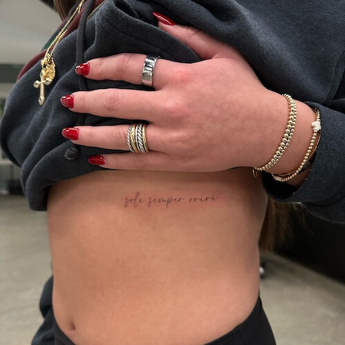 meaningful word tattoos Latin