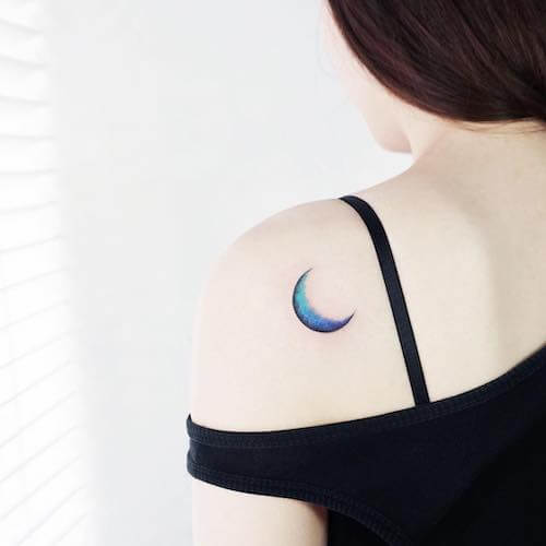 moon tattoo designs women