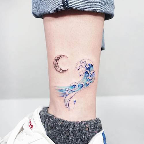 moon tattoo designs women
