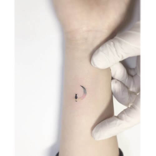 moon tattoo designs women