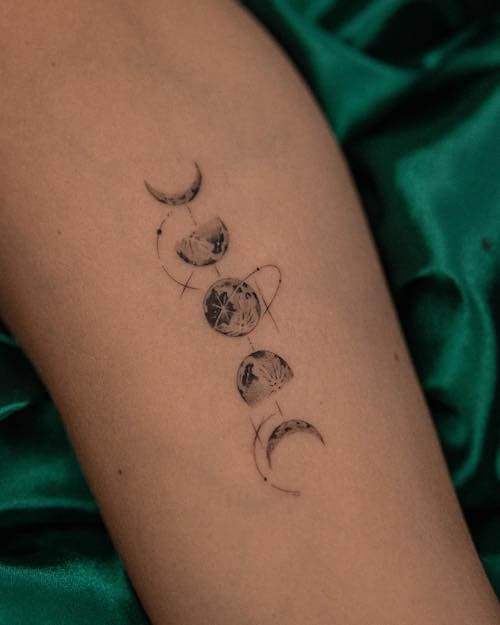 moon tattoo designs women