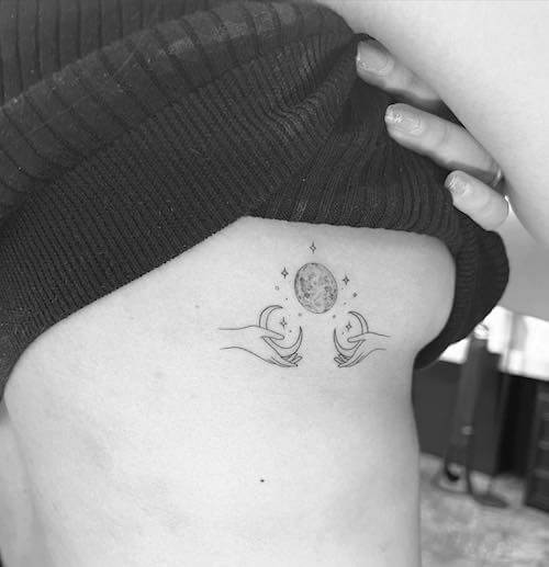 moon tattoo designs women
