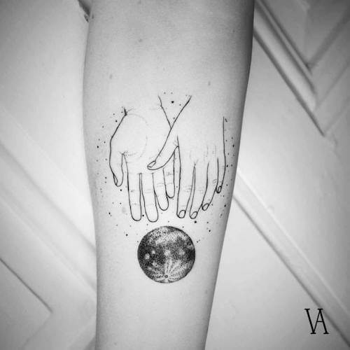 moon tattoo designs women