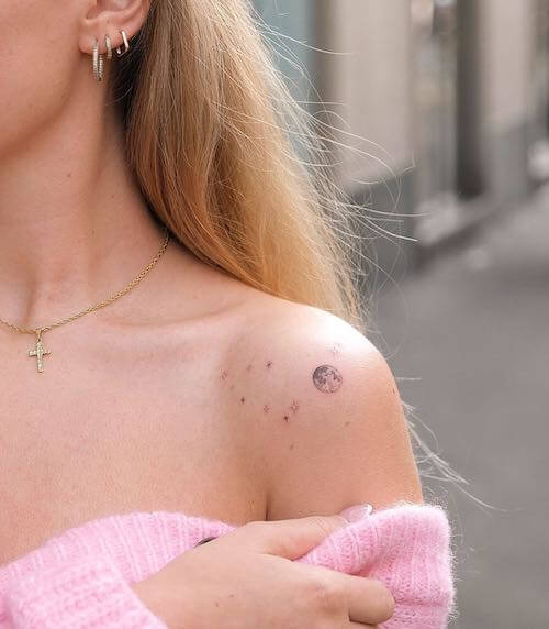 moon tattoo designs women