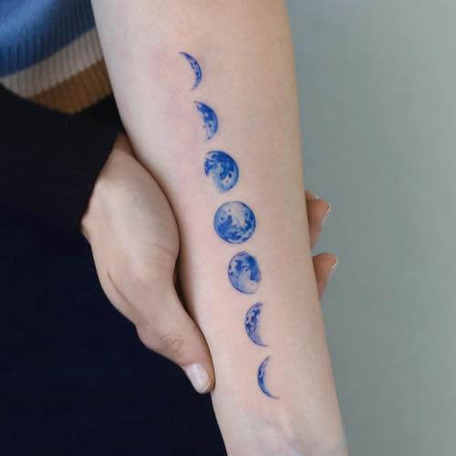 moon tattoo designs women