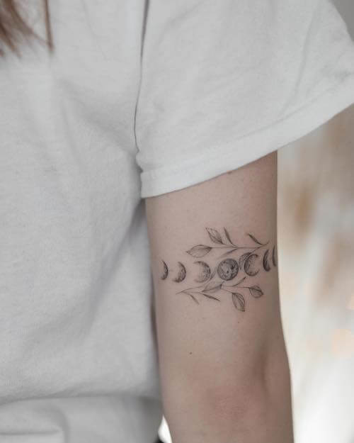moon tattoo designs women