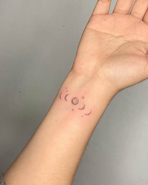 moon tattoo designs women