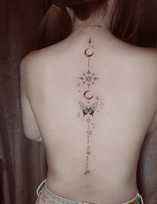 moon tattoo designs women