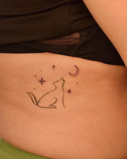 moon tattoo designs women