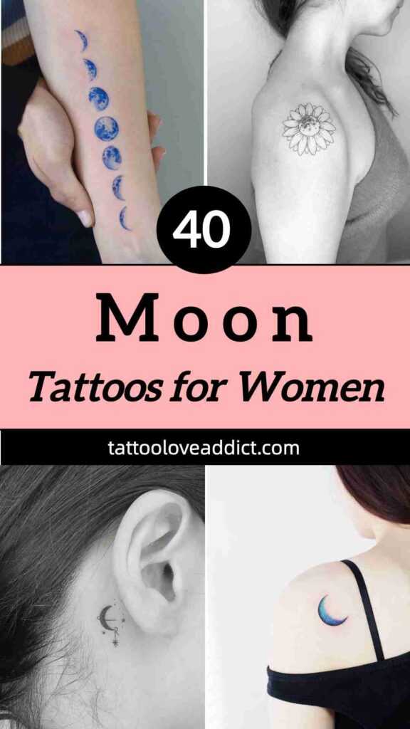 moon tattoos women
