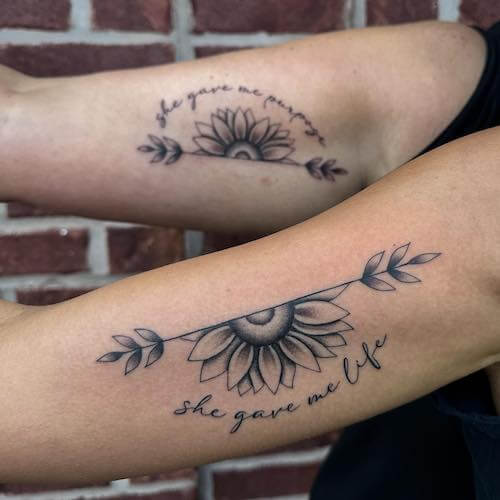 mother daughter tattoos