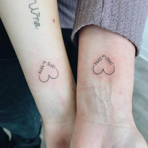 mother daughter tattoos