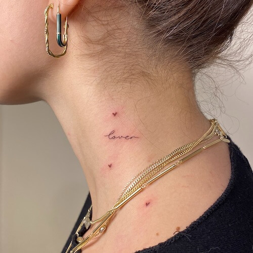 neck tattoo women