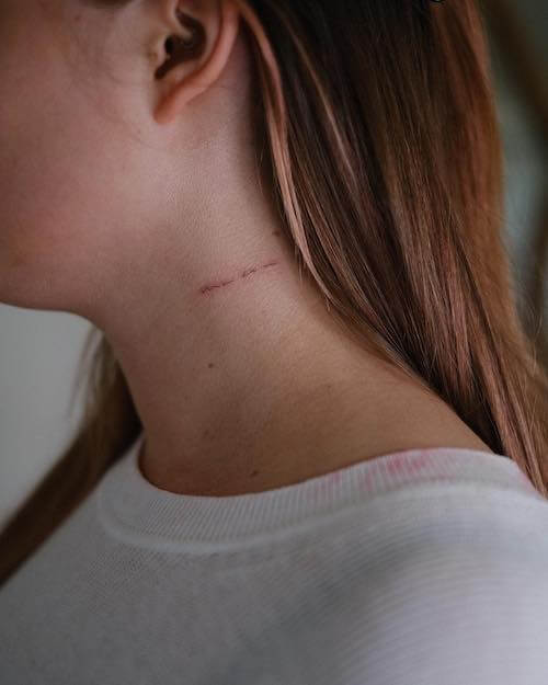 neck tattoo women