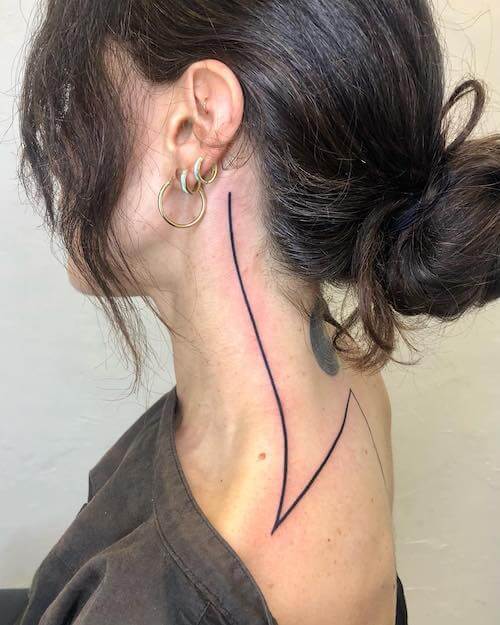neck tattoo women