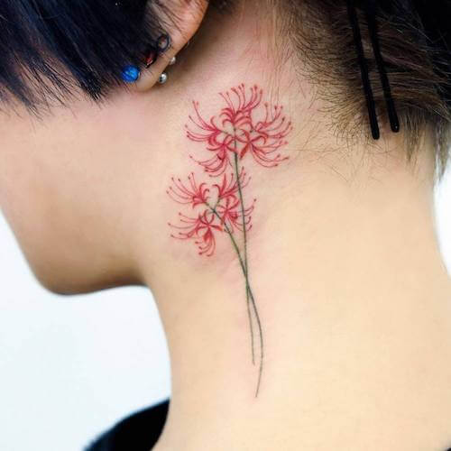 neck tattoo women