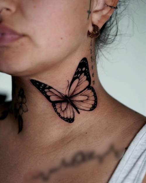 neck tattoo women