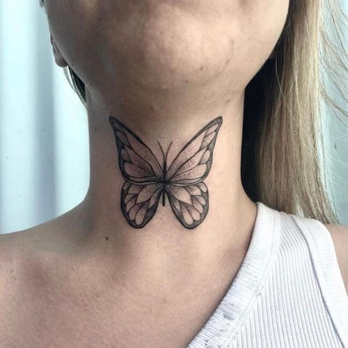 neck tattoo women