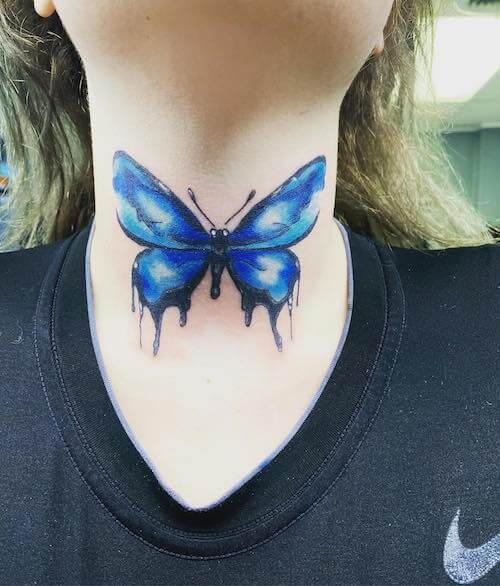 neck tattoo women