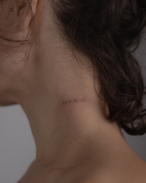 neck tattoo women