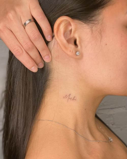 neck tattoo women