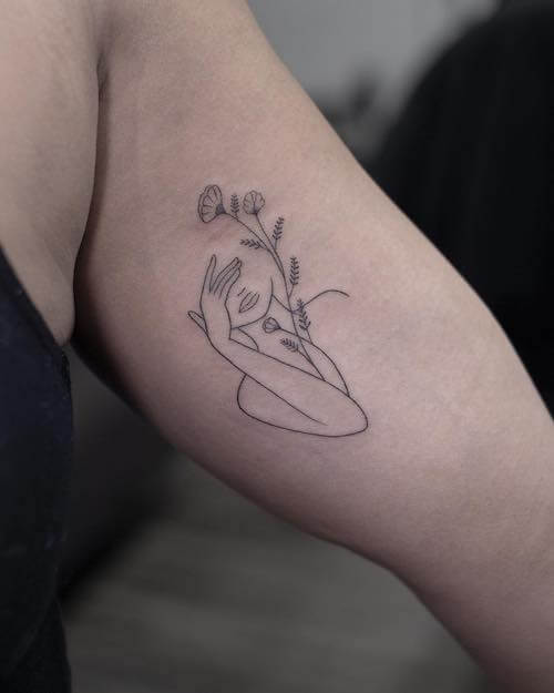 self love tattoo women