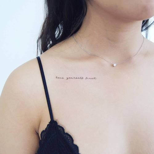 self love tattoo women
