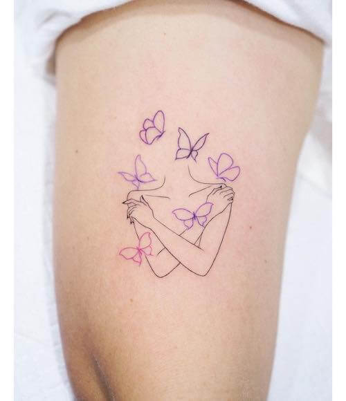 self love tattoo women