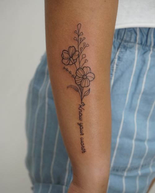 self love tattoo women