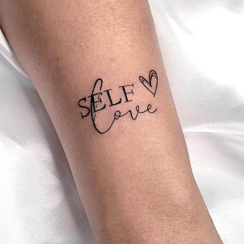 self love tattoo women