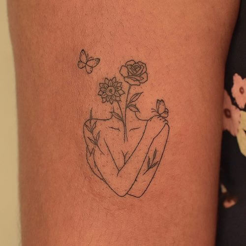 self love tattoo women