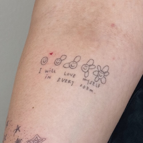 self love tattoo women