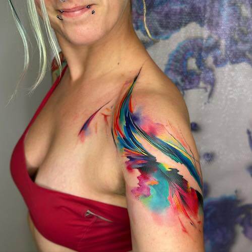 shoulder tattoos women