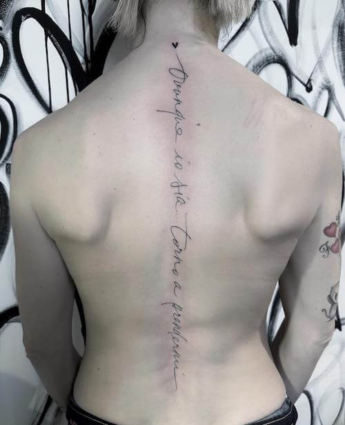 spine tattoos
