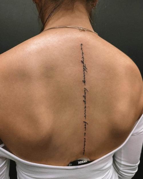 spine tattoos
