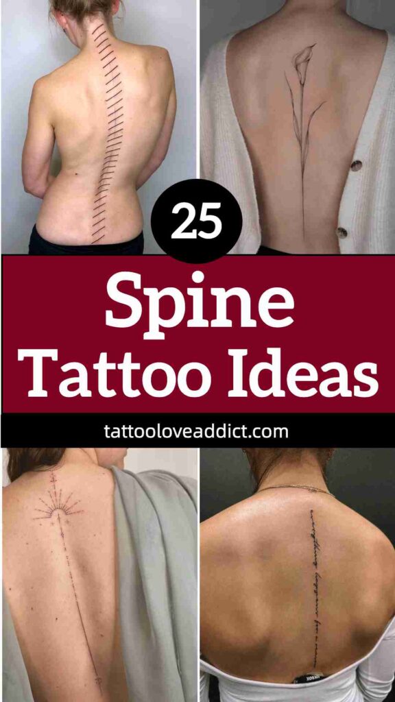 spine tattoos women