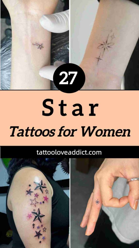 star tattoos women