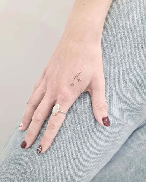 star tattoos women