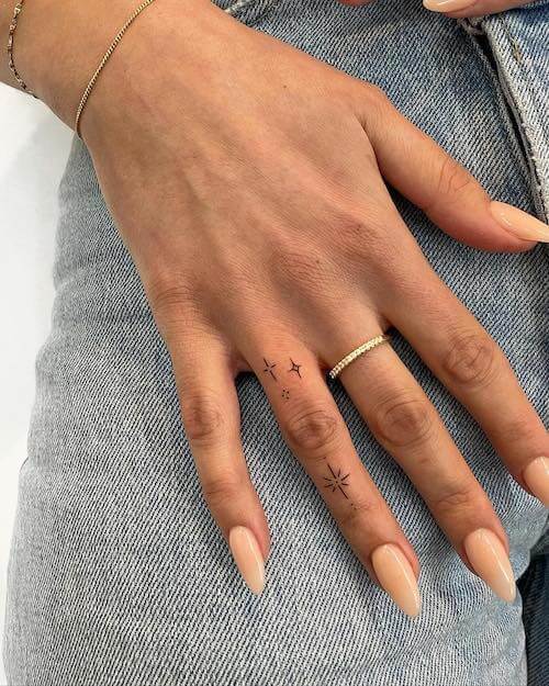 star tattoos women