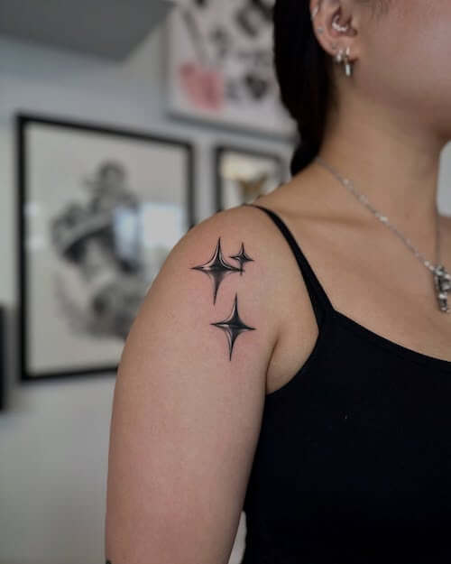 star tattoos women